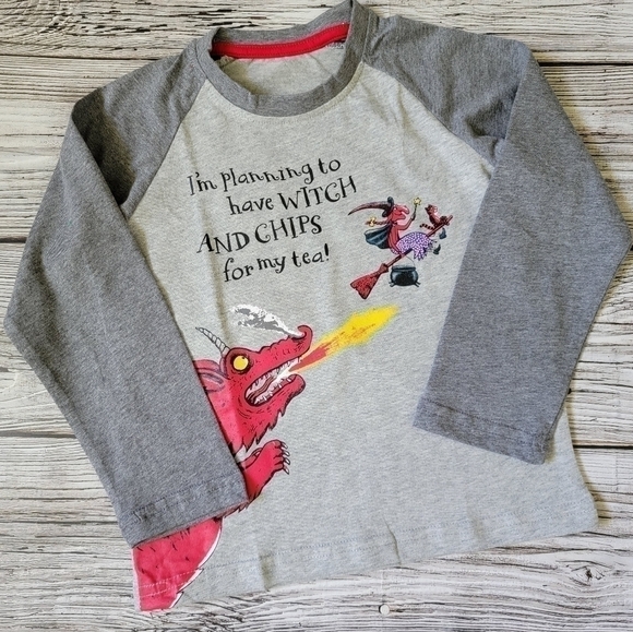 Room On The Broom Halloween Long-Sleeve Top NWT - Picture 1 of 11